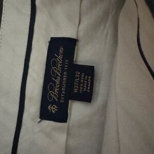 Brooks Brothers Cream Wool Trousers
